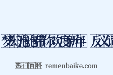 梦幻泡泡带你欢度新年!反义词是什么意思的图片